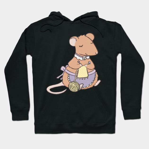 Knitting mouse Hoodie by IcyBubblegum